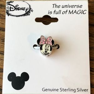 Disney Minnie Mouse Sterling Silver Charm/Slide